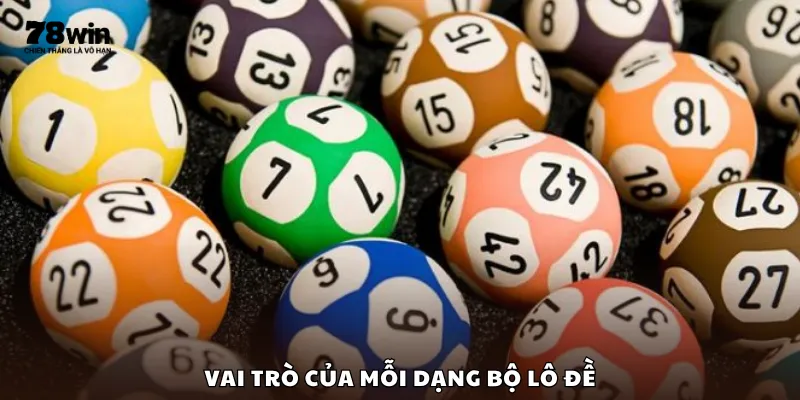 Vai trò của mỗi dạng bộ lô đề