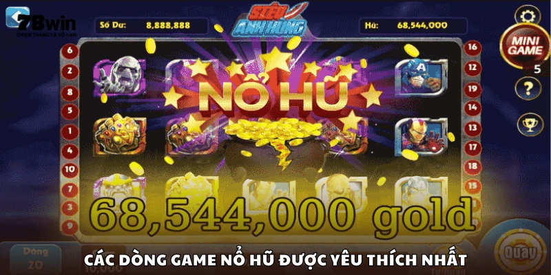 Top game slot nổ hũ hot nhất hiện nay